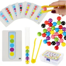 Izglītojoša mozaīka krāsains montessori bumbiņas