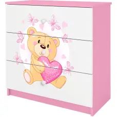 Kocot Kids Комод babydreams pink teddybear butterflies