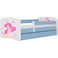 Kocot Kids Кровать babydreams blue fairy with butterflies с ящиком с матрасом 160/80
