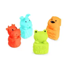 CANPOL BABIES набор игрушек для ванны ANIMALS 4шт. 12м+. 79/400