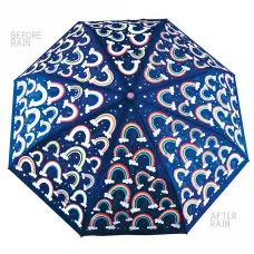 FLOSS & ROCK Зонт меняющий цвет под дождем RAINBOWS 85X50см 40P3609