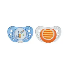 CHICCO Physio Air пустышка 6м+, латекс, голубая, 2шт, 75022.21 РАСПРОДАЖА
