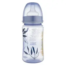 CANPOL BABIES EasyStart Антиколиковая бутылочка, 240ml, GOLD, 35/240_blu