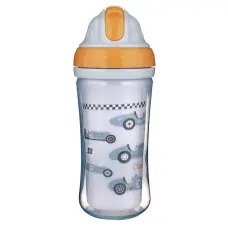 CANPOL BABIES бутылочка с соломинкой 12м+, 260мл. 74/053 Cars СКИДКА
