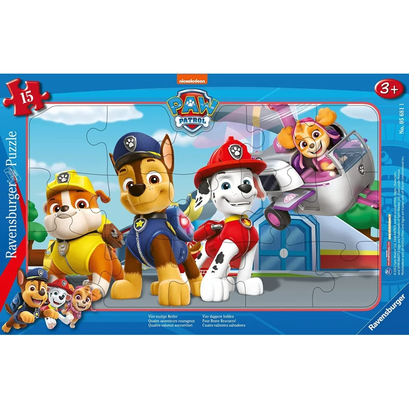 Ravensburger Пазл в рамке Paw Patrol 15шт. 3+ R 05681