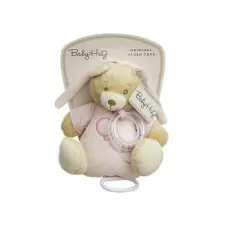 BABY HUG Музыкальная игрушка Медведь 20см, розовый 89990