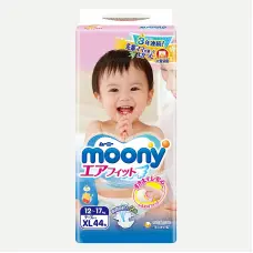 MOONY подгузники XL. 44 шт, 12-17кг., 14300