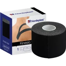 Nordeplast Кинезиологический тейп 5cmx5m, черный, N1