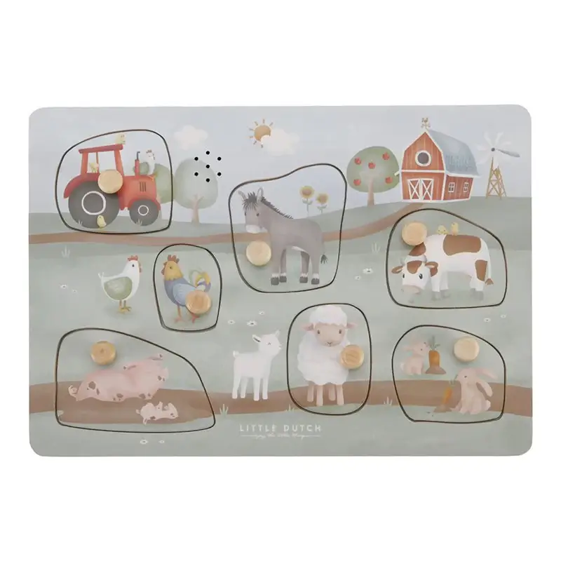 Little Dutch Деревянный пазл "Little Farm"